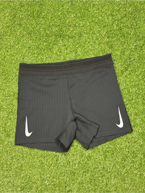 Nike Pants - Nike Aeroswift Shorts Women Medium Black Tight Fit Running Shorts Stripe